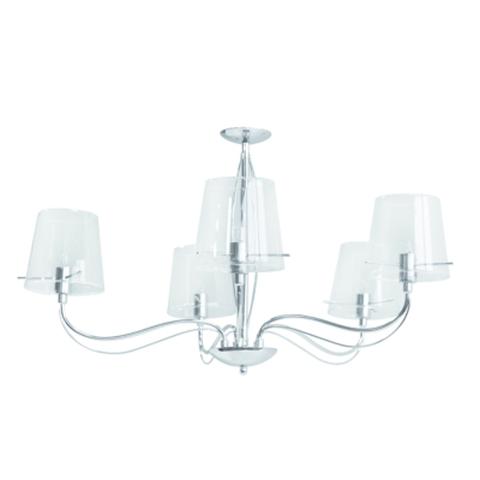 Lustre almeria chrome pas cher