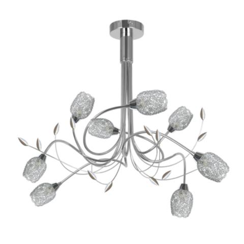 Lustre arezza chrome pas cher