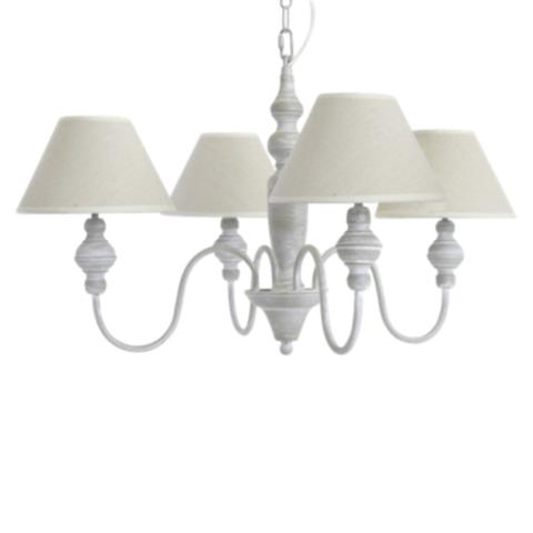 Lustre romance gris pas cher