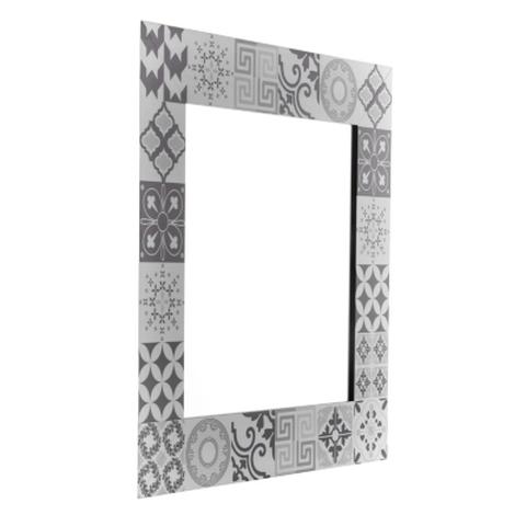 Miroirs 58x58 cm nevers noir pas cher