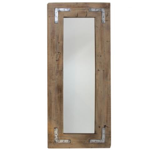 Miroirs 75x175 authentik bois naturel pas cher