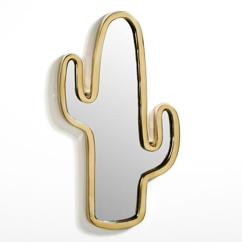 Miroirs cactus laiton l26 x h45 cm , plapa pas cher