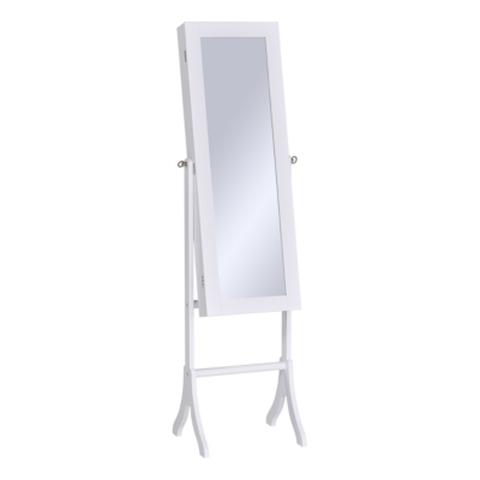 Miroirs psyché h.153 cm bijoux blanc pas cher