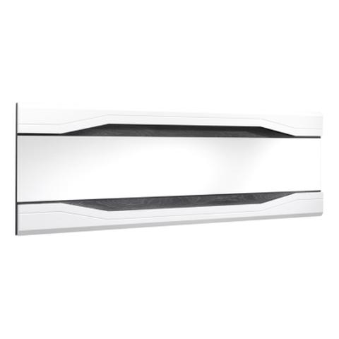 Miroirs rectangulaire l.180 matera blanc / imitation chêne gris pas cher