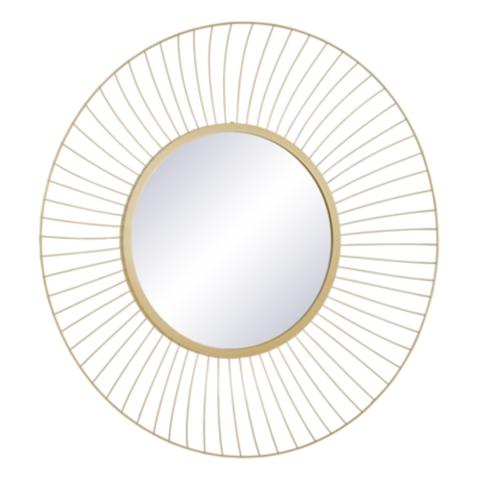 Miroirs rond d70 cm kasteli doré pas cher