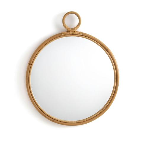 Miroirs rond en rotin , nogu pas cher