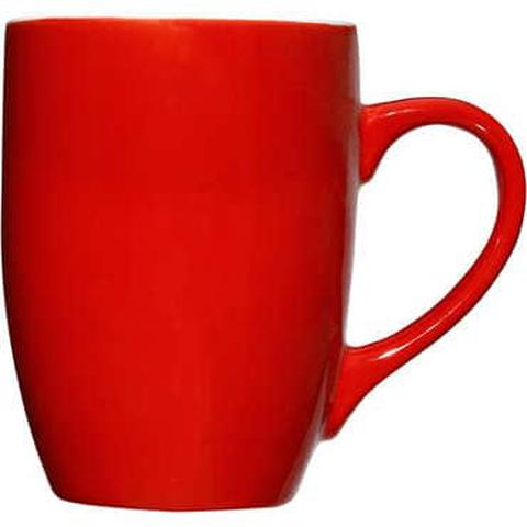 Mug 11 cm en faïence colorama coloris rouge pas cher