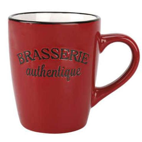 Mug 40 cl bistrot coloris rouge pas cher