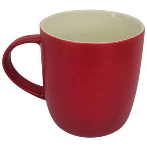 Mug en porcelaine francis coloris rouge pas cher
