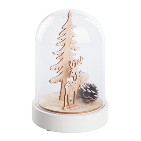 Objet lumineux h.18 , 5cm cloche blanc. pas cher