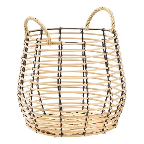 Panier rotin mm agra naturel pas cher