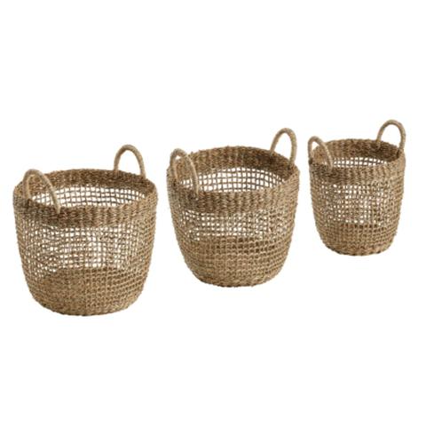 Panier set de 4 belena naturel pas cher