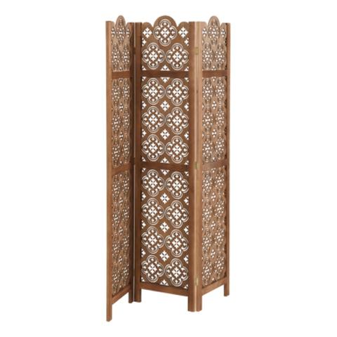 Paravent 170x120 cm sophia marron pas cher