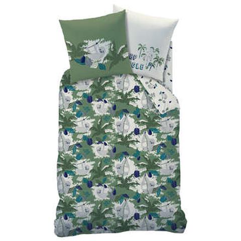 Parure housse de couette 140x200cm + 1 taie d'oreiller cache cache pas cher