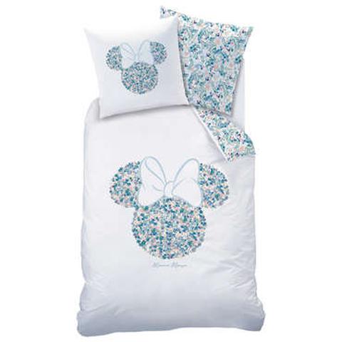 Parure housse de couette 140x200cm + 1 taie d'oreiller minnie vegetal pas cher