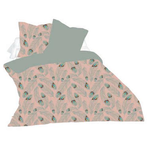 Parure housse de couette 240x220 cm+ 2 taies d'oreiller plumage pas cher