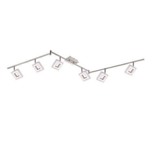 Plafonnier 6l kerstin nickel pas cher