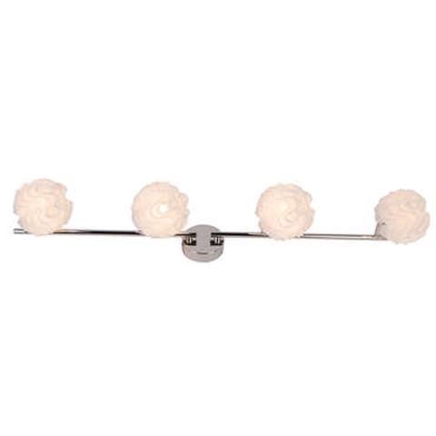 Plafonnier spot led pompon 4 coloris blanc pas cher