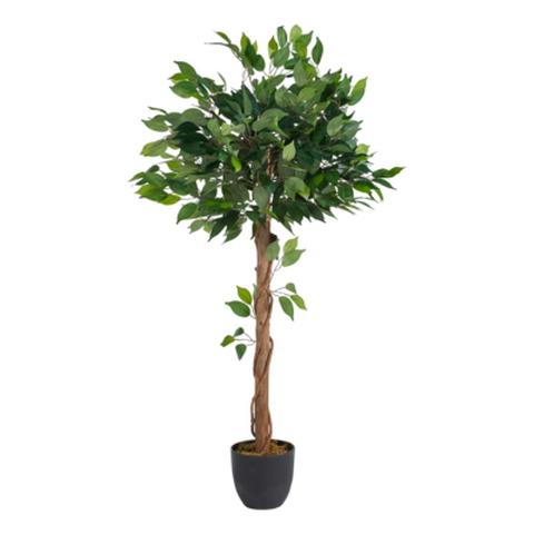 Plantes artificielle h120 cm ficus vert / noir pas cher