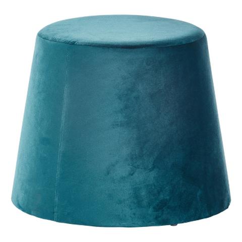 Pouf ø 35 45 cm jean bleu canard pas cher