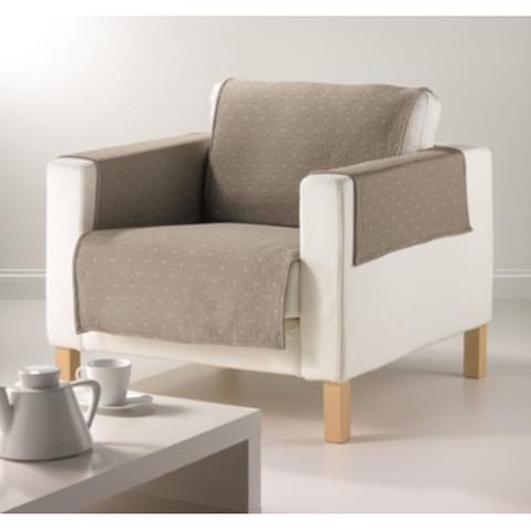 Protège fauteuil 160x179 cm rise taupe pas cher