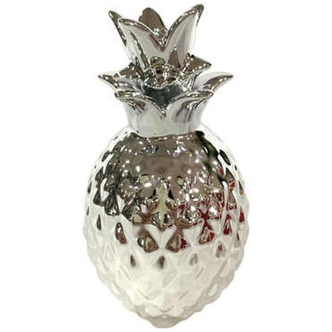 Statuettes ananas coloris argent pas cher