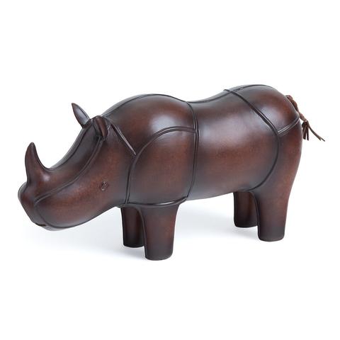 Statuettes rhinocéros en résine diceros pas cher