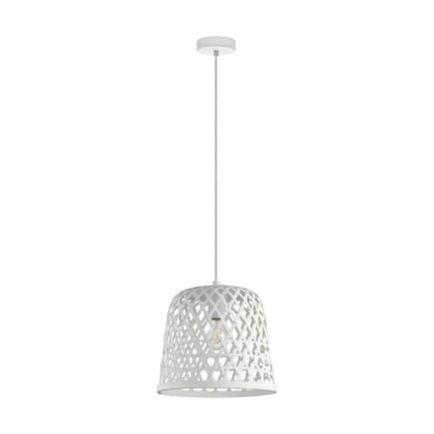 Suspension bois d. 30 cm kirkcolm blanc pas cher