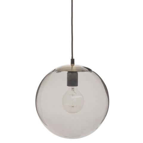 Suspension boule fumé ø 25 cm archi gris fumé pas cher