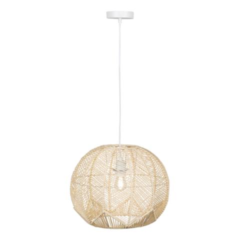 Suspension corde papier d38 cm miyata naturel pas cher