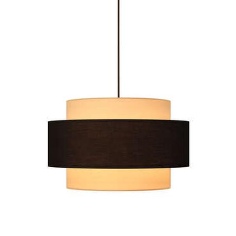 Suspension en tissu camille 30 coloris blanc / noir pas cher