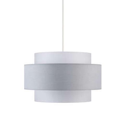 Suspension en tissu camille 30 coloris gris / blanc pas cher