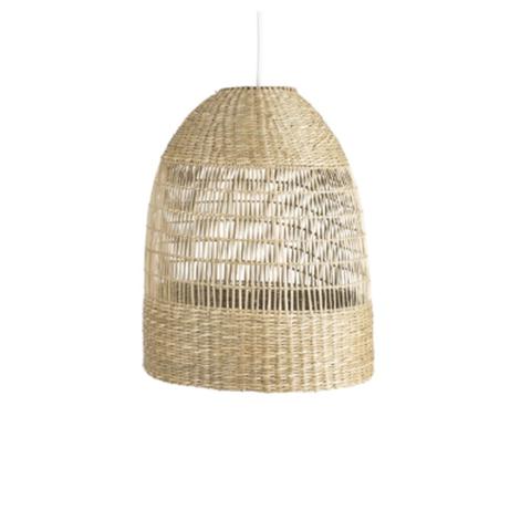 Suspension jonc naturel d30 cm anda marron pas cher