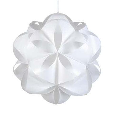 Suspension plastique nid d'abeilles coloris blanc pas cher