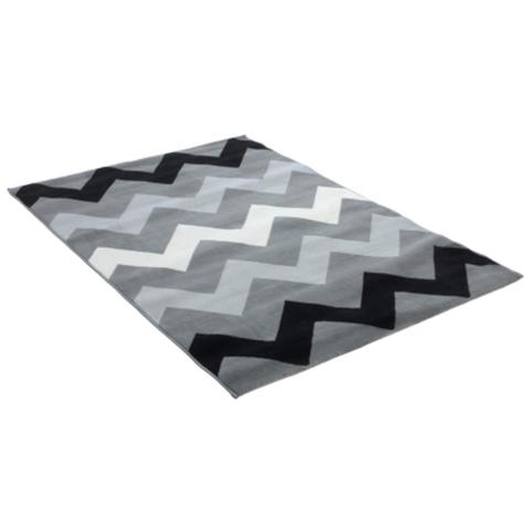 Tapis 115x160 cm zigzag imprimé pas cher