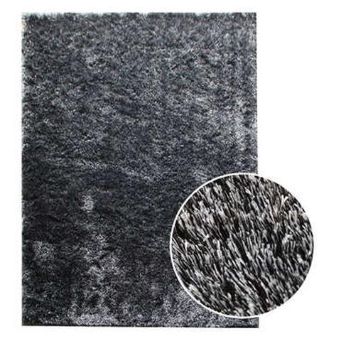 Tapis 120x170 cm glitter coloris noir pas cher