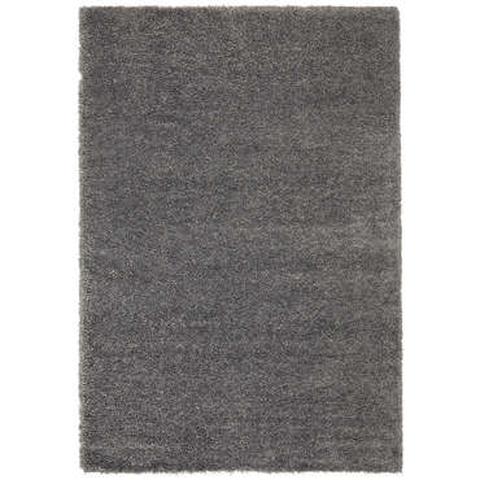 Tapis 120x170 cm super shaggy coloris gris pas cher