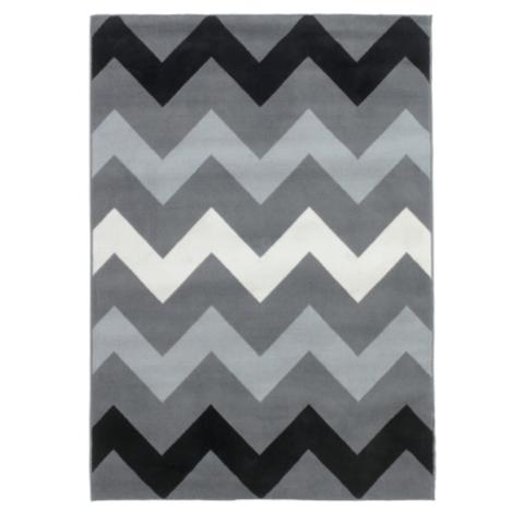 Tapis 160x225 cm zigzag imprimé pas cher