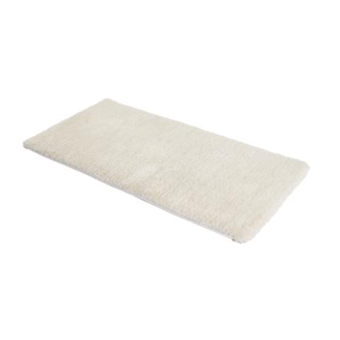 Tapis 60x115 cm soft blanc pas cher