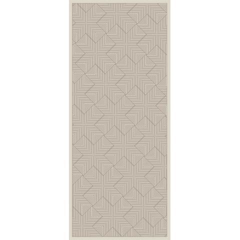 Tapis 80x20 cm cross beige pas cher