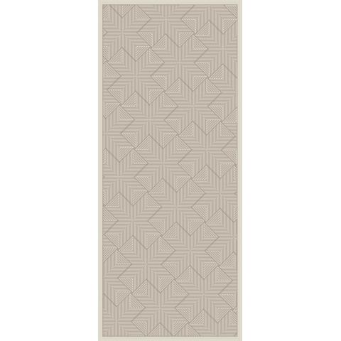 Tapis 80x20 cm cross beige pas cher