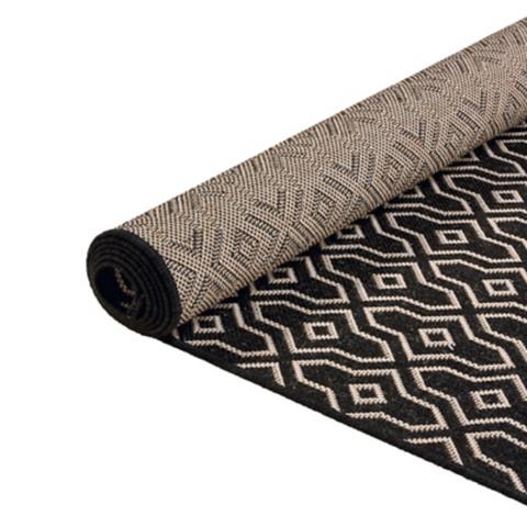 Tapis 80x200 cm maroco noir pas cher