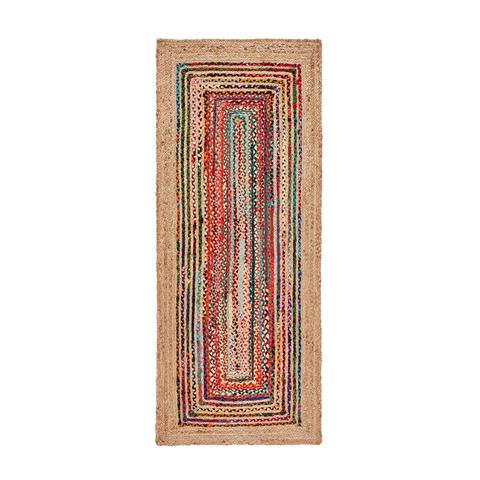 Tapis de couloir jute et coton jaco pas cher