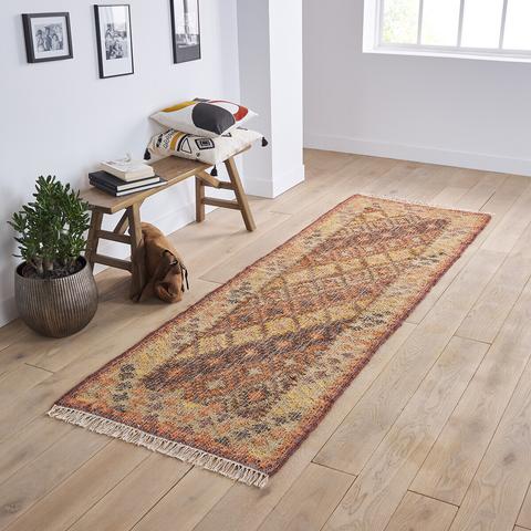 Tapis de couloir jute et coton , serena pas cher