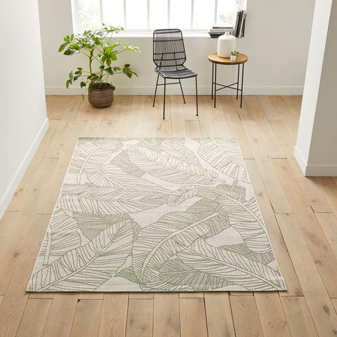 Tapis motif feuillages indoor / outdoor , weso pas cher