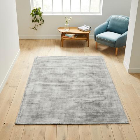 Tapis uni effet vieilli 100% viscose , izri pas cher