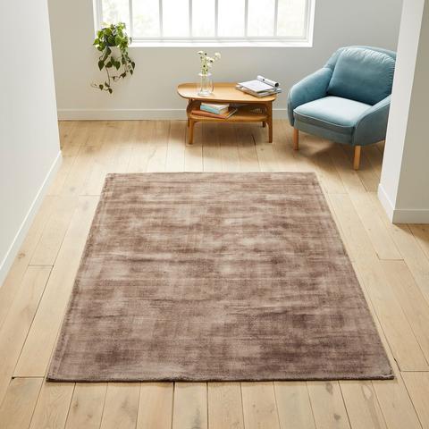 Tapis uni effet vieilli 100% viscose , izri pas cher