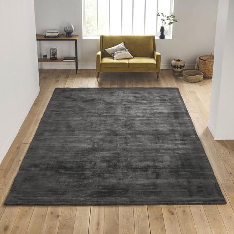 Tapis xxl uni effet vieilli 100% viscose , izri pas cher