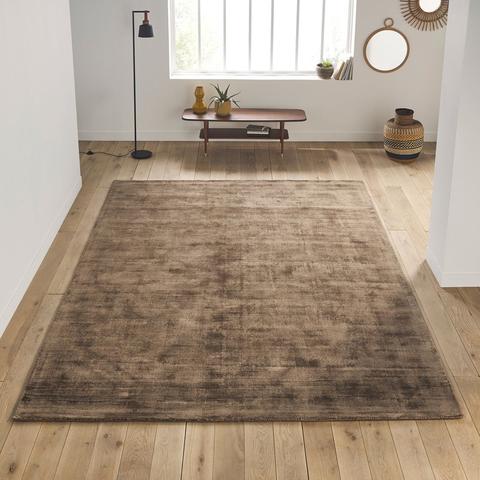 Tapis xxl uni effet vieilli 100% viscose , izri pas cher