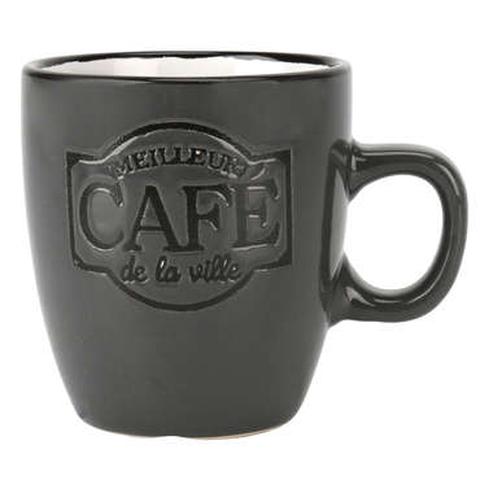Tasse 15 cl bistrot coloris gris pas cher